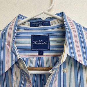 100% Cotton Faconnable Short Sleeve Shirt. Gently Used in Excellent Condition.